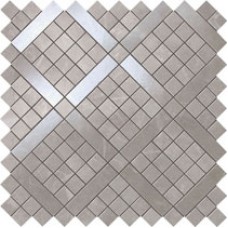 Мозаика 30,5*30,5 Marvel Grey Fleury Diagonal Mosaic